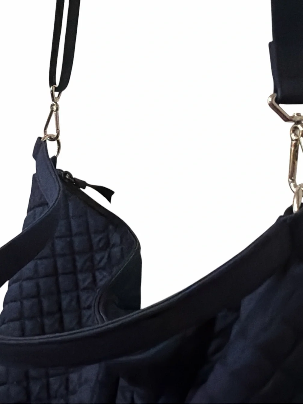 Vera Bradley Consciously Crafted Black Quilted Hobo Crossbody Bag